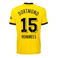 Camisa de Futebol Borussia Dortmund Mats Hummels #15 Equipamento Principal Mulheres 2023-24 Manga Curta